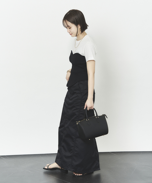 HARDY NOIR（アルディーノアール）の「超長綿別注天竺Tシャツ（Tシャツ/カットソー・レディース・ホワイト/ブラック・FREE）」の12枚目の写真