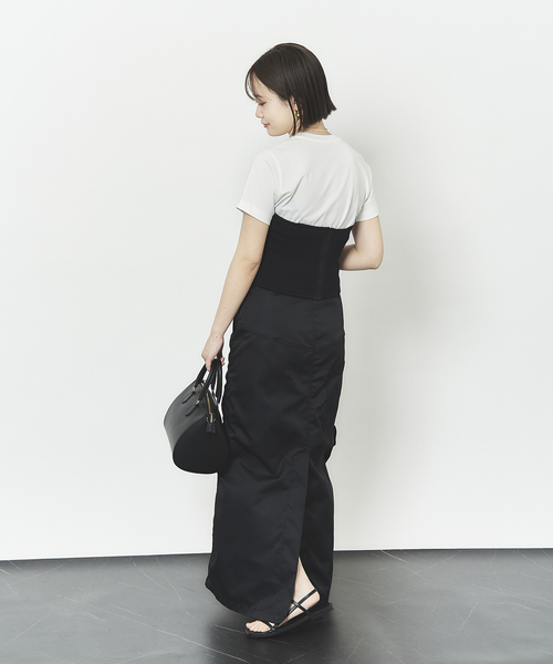 HARDY NOIR（アルディーノアール）の「超長綿別注天竺Tシャツ（Tシャツ/カットソー・レディース・ホワイト/ブラック・FREE）」の13枚目の写真