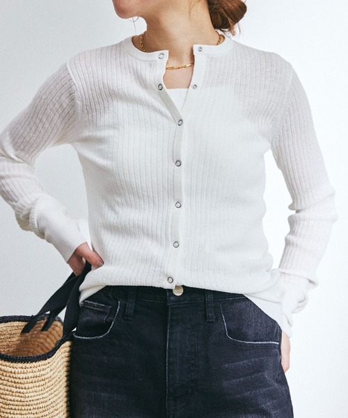 BABYLONE（バビロン）の「ウッシャブルリネンカーディガン