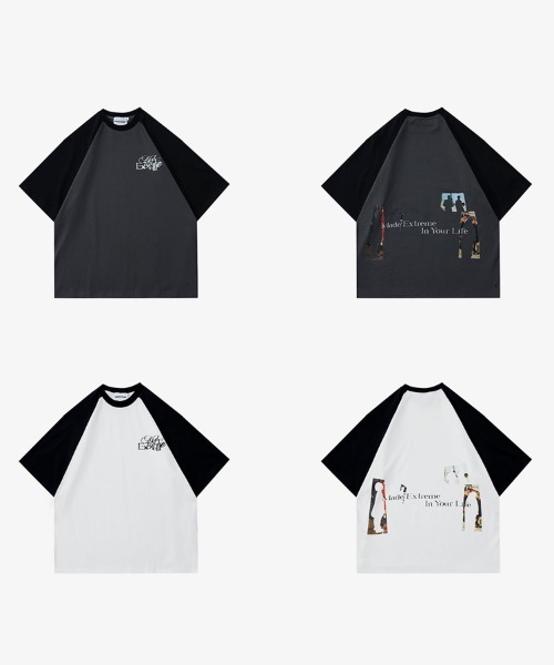 Ressaca(レサーカ)の「オーバーサイズ ロゴプリント ラグランクルーネック半袖Tシャツ(Tシャツ/カットソー・メンズ・ホワイト/ホワイト×ブラック/ブラック/チャコールグレー・L/XL/XXL/M)」の21枚目の写真