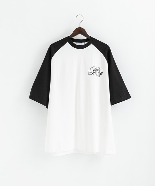Ressaca(レサーカ)の「オーバーサイズ ロゴプリント ラグランクルーネック半袖Tシャツ(Tシャツ/カットソー・メンズ・ホワイト/ホワイト×ブラック/ブラック/チャコールグレー・L/XL/XXL/M)」の11枚目の写真