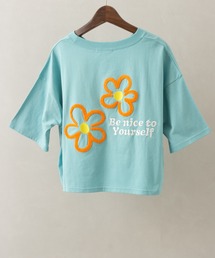 花ロゴクロップドTシャツ