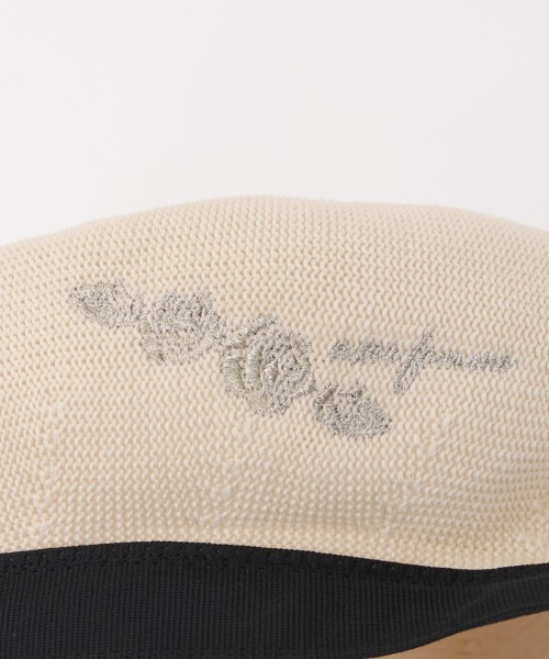 axes femme(アクシーズファム)の「ラメ刺繍入サーモベレー(ハンチング/ベレー帽・レディース・キナリ/ブラック/ピンク・FREE)」の11枚目の写真