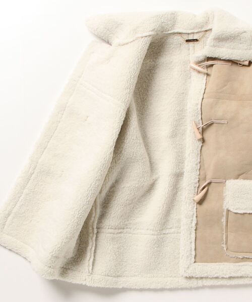 LA POMME petit(ラポミ・プチ)の「ヴィンテージバイカーファーコート/Vintage Biker Fur Jacket(ムートンコート・レディース・ベージュ・MEDIUM)」の3枚目の写真