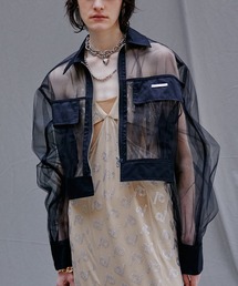 ジャケット・アウター PRANK PROJECT Bonded Tulle Jacket PRANK PROJECT(プランク プロジェクト)｜ダブルレイヤーチュール