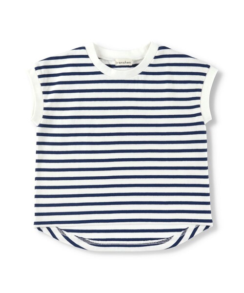 BRANSHES（ブランシェス）の「タンクトップ（タンクトップ・キッズ・オフホワイト/ネイビー・100/120/130/140/110/150）」の2枚目の写真