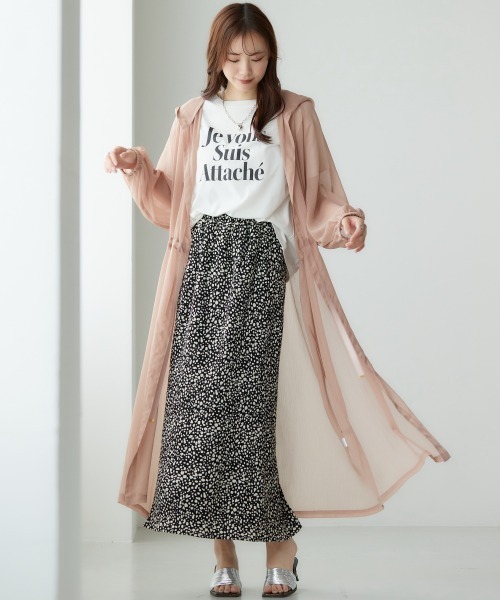 miclat（ミクラ）の「大きいサイズ　シアーフーディカーディガン　miclat（カーディガン/ボレロ・レディース・ブルー系/ピンクベージュ/ブラック・L～LL/3L～4L）」の4枚目の写真