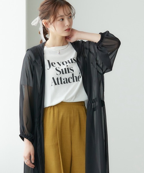 miclat（ミクラ）の「大きいサイズ　シアーフーディカーディガン　miclat（カーディガン/ボレロ・レディース・ブルー系/ピンクベージュ/ブラック・L～LL/3L～4L）」の15枚目の写真