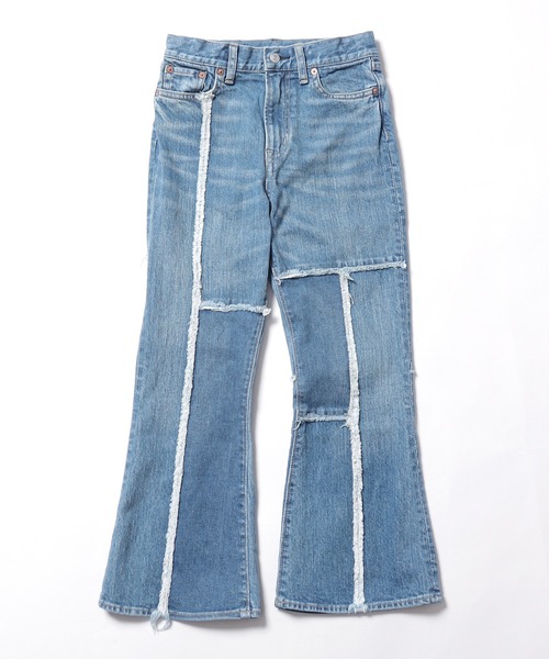 GO TO HOLLYWOOD（ゴートゥーハリウッド）の「GO TO HOLLYWOOD/ゴートゥーハリウッド ストレッチデニム フレア リメイク PN フレアパンツ（デニムパンツ・キッズ・ブルー・130/140）」の13枚目の写真