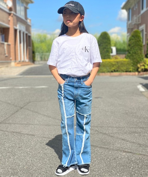 GO TO HOLLYWOOD（ゴートゥーハリウッド）の「GO TO HOLLYWOOD/ゴートゥーハリウッド ストレッチデニム フレア リメイク PN フレアパンツ（デニムパンツ・キッズ・ブルー・130/140）」の18枚目の写真