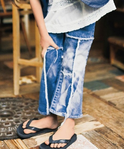 GO TO HOLLYWOOD（ゴートゥーハリウッド）の「GO TO HOLLYWOOD/ゴートゥーハリウッド ストレッチデニム フレア リメイク PN フレアパンツ（デニムパンツ・キッズ・ブルー・130/140）」の21枚目の写真