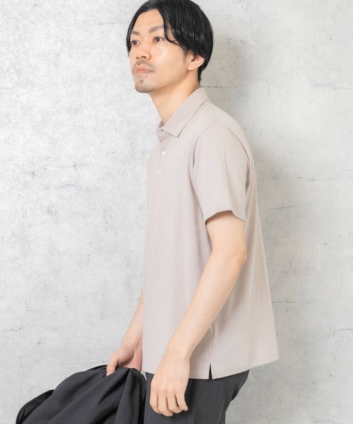 URBAN RESEARCH ROSSO MEN（アーバンリサーチロッソメン）の「『一部WEB限定カラー』『抗菌/防臭』『XLサイズあり』ハイパフォーマンスコットン天竺ポロシャツ（ポロシャツ・メンズ・ネイビー/グレー系その他/ホワイト/チャコールグレー/ブラック/カーキ/オレンジ・LARGE/MEDIUM/SMALL/X-LARGE）」の15枚目の写真