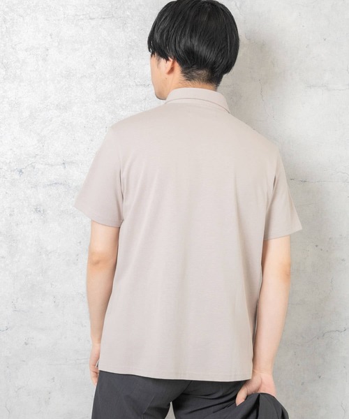 URBAN RESEARCH ROSSO MEN（アーバンリサーチロッソメン）の「『一部WEB限定カラー』『抗菌/防臭』『XLサイズあり』ハイパフォーマンスコットン天竺ポロシャツ（ポロシャツ・メンズ・ネイビー/グレー系その他/ホワイト/チャコールグレー/ブラック/カーキ/オレンジ・LARGE/MEDIUM/SMALL/X-LARGE）」の16枚目の写真