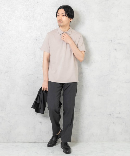 URBAN RESEARCH ROSSO MEN（アーバンリサーチロッソメン）の「『一部WEB限定カラー』『抗菌/防臭』『XLサイズあり』ハイパフォーマンスコットン天竺ポロシャツ（ポロシャツ・メンズ・ネイビー/グレー系その他/ホワイト/チャコールグレー/ブラック/カーキ/オレンジ・LARGE/MEDIUM/SMALL/X-LARGE）」の17枚目の写真