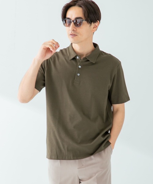 URBAN RESEARCH ROSSO MEN（アーバンリサーチロッソメン）の「『一部WEB限定カラー』『抗菌/防臭』『XLサイズあり』ハイパフォーマンスコットン天竺ポロシャツ（ポロシャツ・メンズ・ネイビー/グレー系その他/ホワイト/チャコールグレー/ブラック/カーキ/オレンジ・LARGE/MEDIUM/SMALL/X-LARGE）」の20枚目の写真