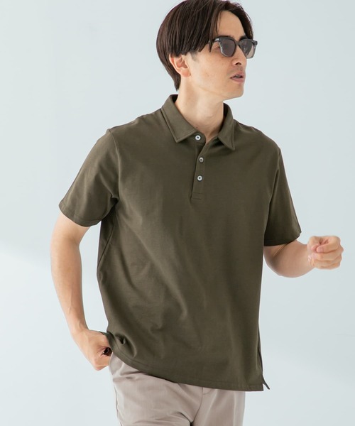 URBAN RESEARCH ROSSO MEN（アーバンリサーチロッソメン）の「『一部WEB限定カラー』『抗菌/防臭』『XLサイズあり』ハイパフォーマンスコットン天竺ポロシャツ（ポロシャツ・メンズ・ネイビー/グレー系その他/ホワイト/チャコールグレー/ブラック/カーキ/オレンジ・LARGE/MEDIUM/SMALL/X-LARGE）」の21枚目の写真