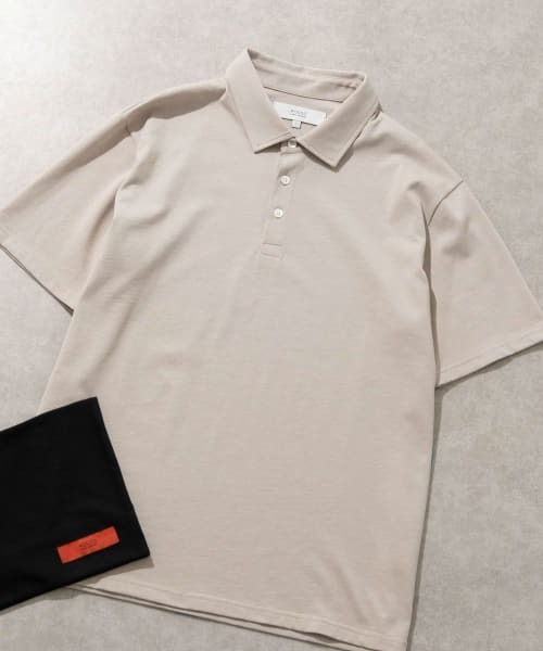 URBAN RESEARCH ROSSO MEN（アーバンリサーチロッソメン）の「『一部WEB限定カラー』『抗菌/防臭』『XLサイズあり』ハイパフォーマンスコットン天竺ポロシャツ（ポロシャツ・メンズ・ネイビー/グレー系その他/ホワイト/チャコールグレー/ブラック/カーキ/オレンジ・LARGE/MEDIUM/SMALL/X-LARGE）」の5枚目の写真