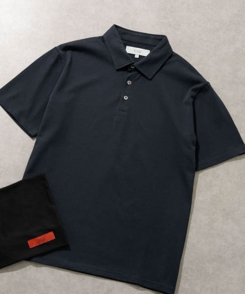 URBAN RESEARCH ROSSO MEN（アーバンリサーチロッソメン）の「『一部WEB限定カラー』『抗菌/防臭』『XLサイズあり』ハイパフォーマンスコットン天竺ポロシャツ（ポロシャツ・メンズ・ネイビー/グレー系その他/ホワイト/チャコールグレー/ブラック/カーキ/オレンジ・LARGE/MEDIUM/SMALL/X-LARGE）」の6枚目の写真