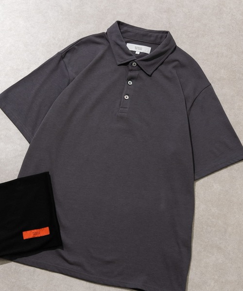 URBAN RESEARCH ROSSO MEN（アーバンリサーチロッソメン）の「『一部WEB限定カラー』『抗菌/防臭』『XLサイズあり』ハイパフォーマンスコットン天竺ポロシャツ（ポロシャツ・メンズ・ネイビー/グレー系その他/ホワイト/チャコールグレー/ブラック/カーキ/オレンジ・LARGE/MEDIUM/SMALL/X-LARGE）」の4枚目の写真