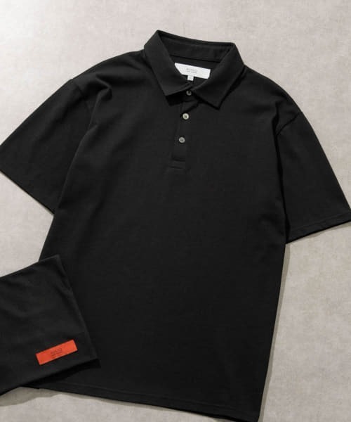 URBAN RESEARCH ROSSO MEN（アーバンリサーチロッソメン）の「『一部WEB限定カラー』『抗菌/防臭』『XLサイズあり』ハイパフォーマンスコットン天竺ポロシャツ（ポロシャツ・メンズ・ネイビー/グレー系その他/ホワイト/チャコールグレー/ブラック/カーキ/オレンジ・LARGE/MEDIUM/SMALL/X-LARGE）」の3枚目の写真