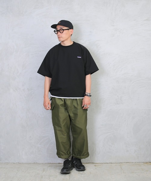 HOUSTON（ヒューストン）の「4WAY ストレッチ　Tシャツ FRFM-008（Tシャツ/カットソー・メンズ・ブラック/ネイビー/オリーブ・L/M/XL）」の7枚目の写真