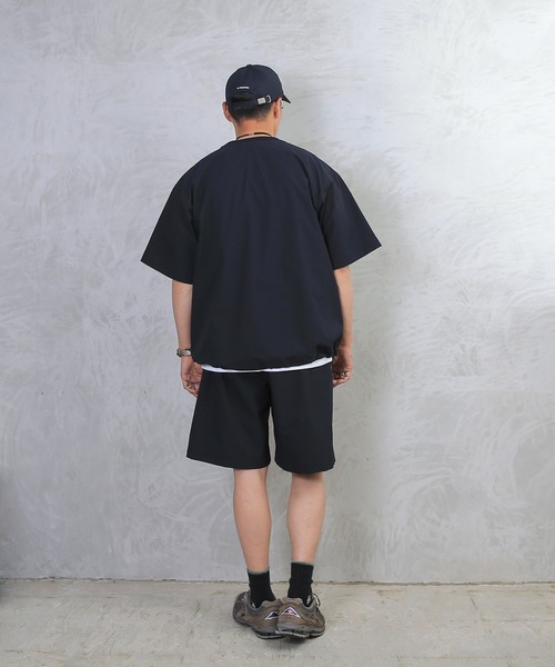 HOUSTON（ヒューストン）の「4WAY ストレッチ　Tシャツ FRFM-008（Tシャツ/カットソー・メンズ・ブラック/ネイビー/オリーブ・L/M/XL）」の17枚目の写真