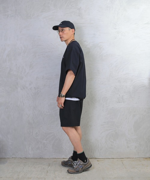 HOUSTON（ヒューストン）の「4WAY ストレッチ　Tシャツ FRFM-008（Tシャツ/カットソー・メンズ・ブラック/ネイビー/オリーブ・L/M/XL）」の16枚目の写真