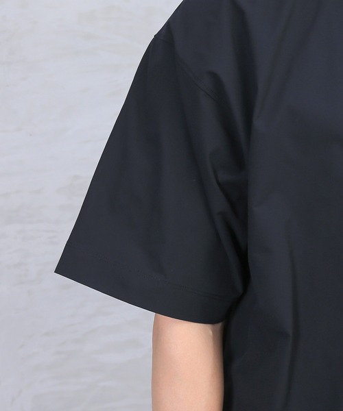 HOUSTON（ヒューストン）の「4WAY ストレッチ　Tシャツ FRFM-008（Tシャツ/カットソー・メンズ・ブラック/ネイビー/オリーブ・L/M/XL）」の15枚目の写真