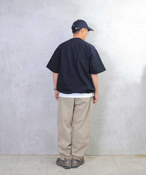 HOUSTON（ヒューストン）の「4WAY ストレッチ　Tシャツ FRFM-008（Tシャツ/カットソー・メンズ・ブラック/ネイビー/オリーブ・L/M/XL）」の20枚目の写真