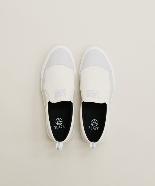 SLACK FOOTWEAR（スラックフットウェア）の「LEPOT/レポット（スリッポン・メンズ・ホワイト×グレー/ブラック/ピンク・23.0cm/23.5cm/24.0cm/24.5cm/25.0cm/25.5cm/26.0cm/26.5cm/27.0cm/27.5cm/28.0cm）」の8枚目の写真