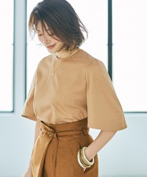 ROPE' | 【エディター三尋木奈保さんコラボ】大人きれいめ ツヤ感Tシャツ(Tシャツ/カットソー)