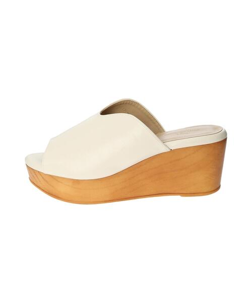 Samansa Mos2 blue（サマンサモスモスブルー）の「ウッドソールサンダル（サンダル・レディース・ダークブラウン/キナリ/ブラック・LARGE/MEDIUM）」の20枚目の写真