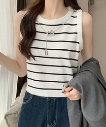 ノースリーブニット