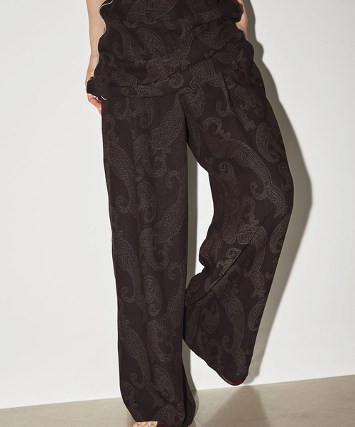 TODAYFUL(トゥデイフル)の「【TODAYFUL/トゥデイフル】ペイズリーラフパンツ(その他パンツ・レディース・ブラウン/ブラック・38/36)」の8枚目の写真