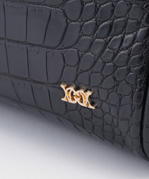 one after another NICE CLAUP(ワンアフターアナザーナイスクラップ)の「エンブレム付きボストンバッグ(ボストンバッグ・レディース・ブラック/アイボリー/モカ・FREE)」の16枚目の写真