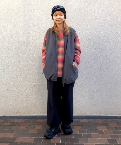 BEAMS（ビームス）の「BEAMS / 12ゲージ フェード ボーダー ニット（ニット/セーター・メンズ・レッド/ブラウン・S/M/L/XL）」の17枚目の写真