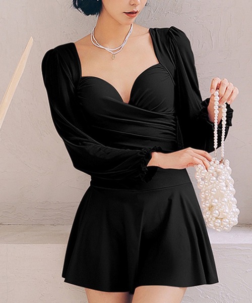 フロントクロスフレアワンピース 水着（水着）｜Dita（ディータ）