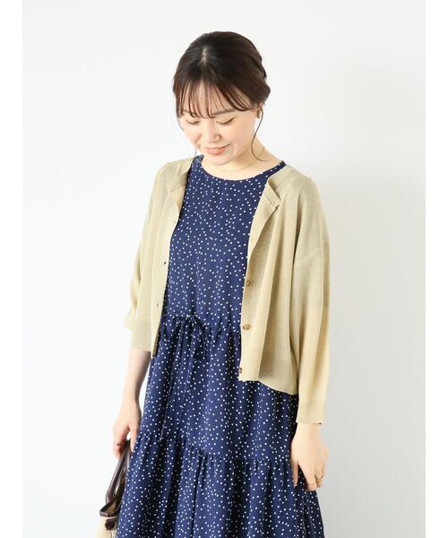 ehka sopo（エヘカソポ）の「◎ドットリボンワンピース（ワンピース・レディース・ネイビー/ブラック/グリーン・F）」の22枚目の写真