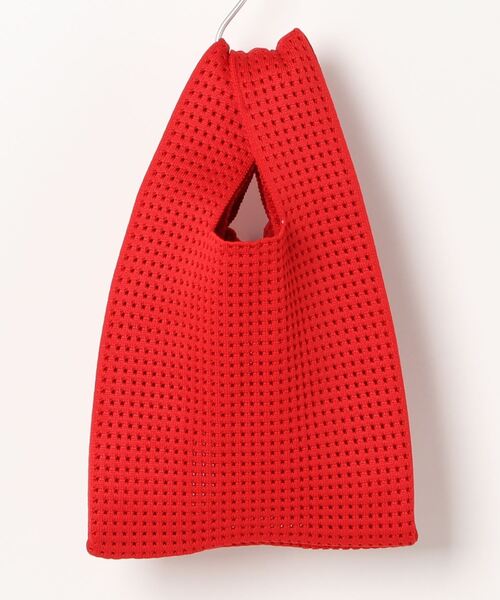 TONE SELECT GOODS（トーンセレクトグッズ）の「【float】カラバリ ニット編み風 ミニトートバッグ【9色展開】（トートバッグ・レディース・パープル/グリーン/ライトグリーン/レッド/ピンク/ブラック/アイボリー/ベビーピンク/ブルー・FREE）」の17枚目の写真