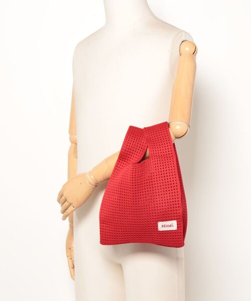 TONE SELECT GOODS（トーンセレクトグッズ）の「【float】カラバリ ニット編み風 ミニトートバッグ【9色展開】（トートバッグ・レディース・パープル/グリーン/ライトグリーン/レッド/ピンク/ブラック/アイボリー/ベビーピンク/ブルー・FREE）」の20枚目の写真