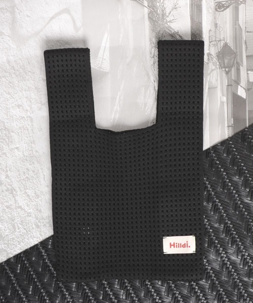 TONE SELECT GOODS（トーンセレクトグッズ）の「【float】カラバリ ニット編み風 ミニトートバッグ【9色展開】（トートバッグ・レディース・パープル/グリーン/ライトグリーン/レッド/ピンク/ブラック/アイボリー/ベビーピンク/ブルー・FREE）」の11枚目の写真