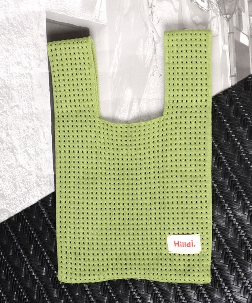 TONE SELECT GOODS（トーンセレクトグッズ）の「【float】カラバリ ニット編み風 ミニトートバッグ【9色展開】（トートバッグ・レディース・パープル/グリーン/ライトグリーン/レッド/ピンク/ブラック/アイボリー/ベビーピンク/ブルー・FREE）」の13枚目の写真