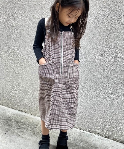 MAKE YOUR DAY(メイクユアデイ)の「ジャンパースカート■80~140cm(ジャンパースカート・キッズ・ベージュ/ブルー/ピンク・120/100/140/110/130/80/90)」の17枚目の写真