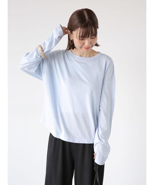 Lugnoncure（ルノンキュール）の「シアースラブトップス（ニット/セーター・レディース・オフホワイト/ブルー/ピンク/ブラック・F）」の3枚目の写真