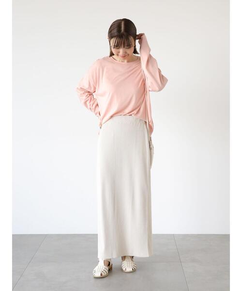 Lugnoncure（ルノンキュール）の「シアースラブトップス（ニット/セーター・レディース・オフホワイト/ブルー/ピンク/ブラック・F）」の7枚目の写真