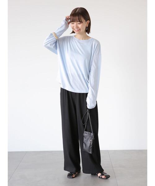 Lugnoncure（ルノンキュール）の「シアースラブトップス（ニット/セーター・レディース・オフホワイト/ブルー/ピンク/ブラック・F）」の12枚目の写真