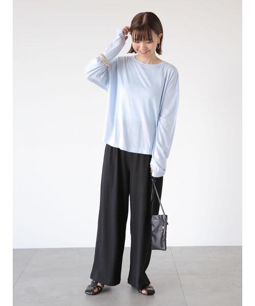 Lugnoncure（ルノンキュール）の「シアースラブトップス（ニット/セーター・レディース・オフホワイト/ブルー/ピンク/ブラック・F）」の13枚目の写真