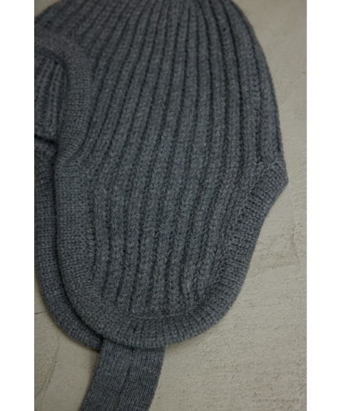 AZUL by moussy(アズールバイマウジー)の「フライトニットキャップ(ニットキャップ/ビーニー・レディース・ブルー/杢グレー/アイボリー・FREE)」の8枚目の写真