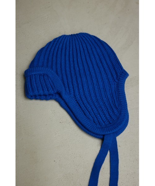 AZUL by moussy(アズールバイマウジー)の「フライトニットキャップ(ニットキャップ/ビーニー・レディース・ブルー/杢グレー/アイボリー・FREE)」の12枚目の写真