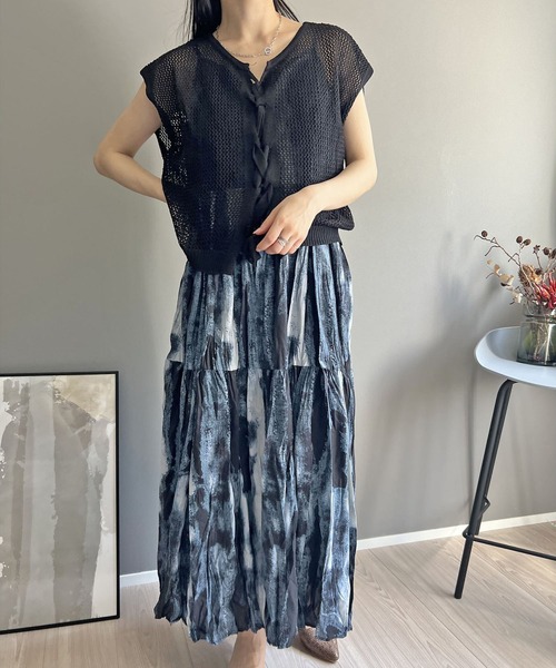 Jewelobe(ジュエローブ)の「2wayレースアップメッシュプルオーバー(ニット/セーター・レディース・ブラック/ブラウン/ホワイト/ベージュ・FREE)」の17枚目の写真